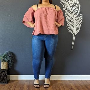 Blue time Pink Top